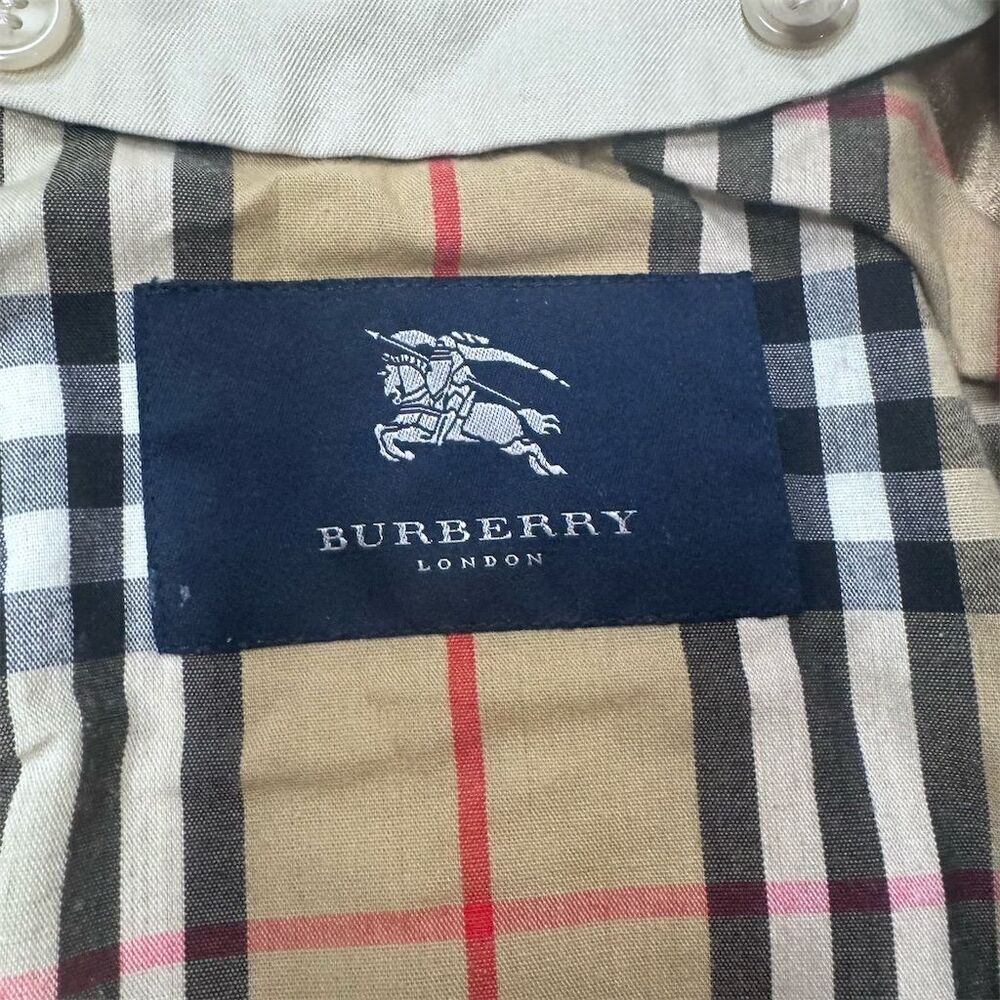 EUC Burberry Women's Beige Trench Coat Size 6 Classic Plaid Detachable Lining - Picture 7 of 16